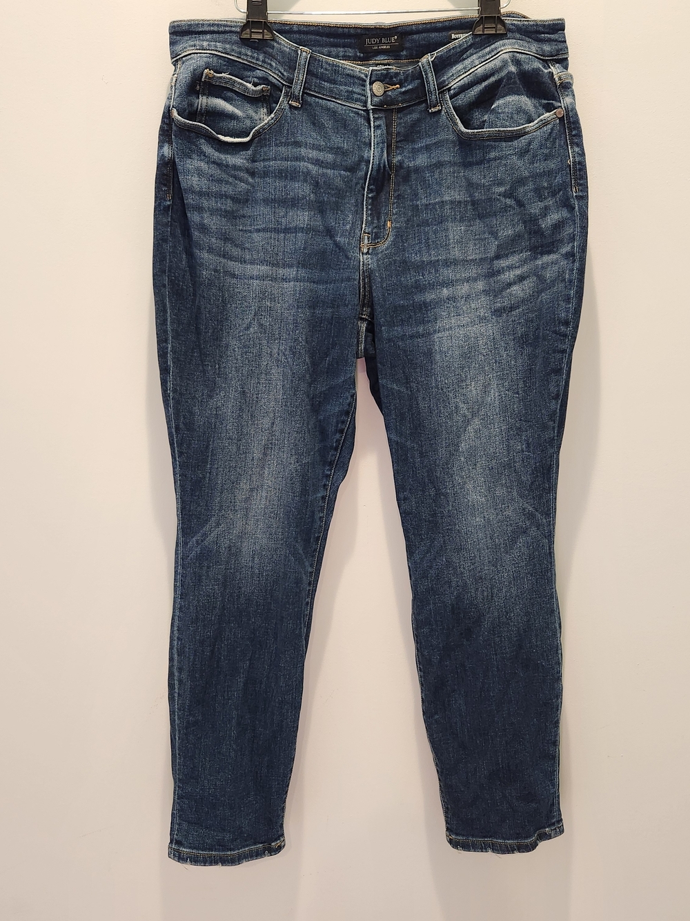 Judy Blue Dark Blue Boyfriend Fit Mid-Rise Women’s Jeans 18W